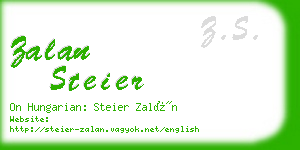 zalan steier business card